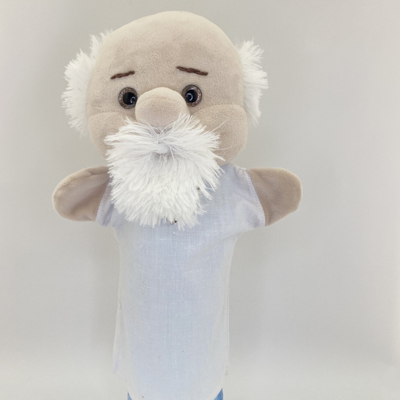 М'яка іграшка рукавичка дід різнокольоровий 33 см М069 - Зображення 3