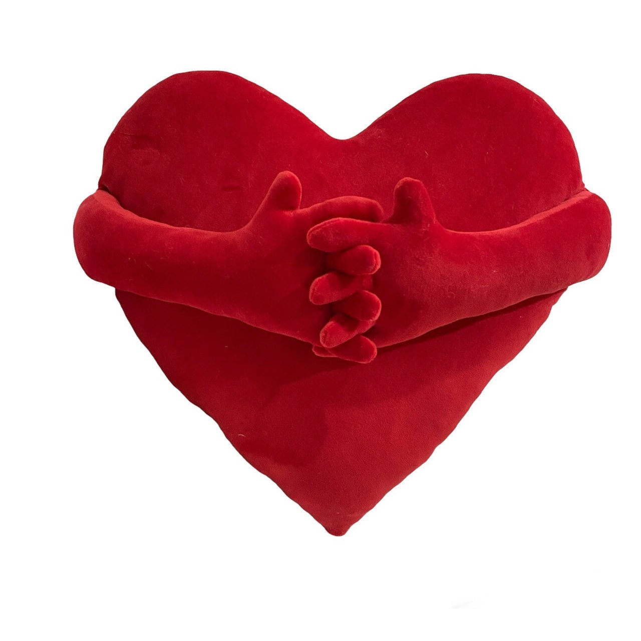 М'яка іграшка подушка серце з ручками червоне 49 см М109/3