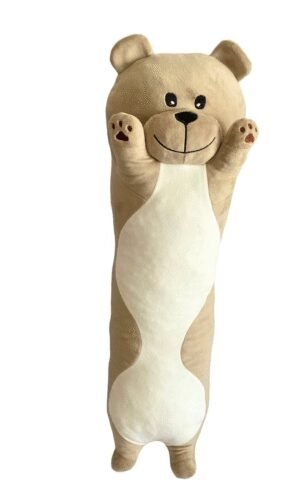 М'яка іграшка подушка обнімашка ведиедик Батон світло бежевий 75 см М118/2