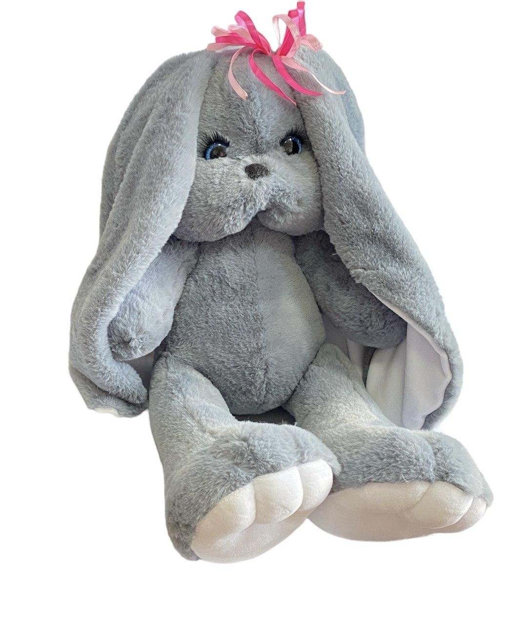 М'яка іграшка зайка Мімі сірий 47 см М111/2