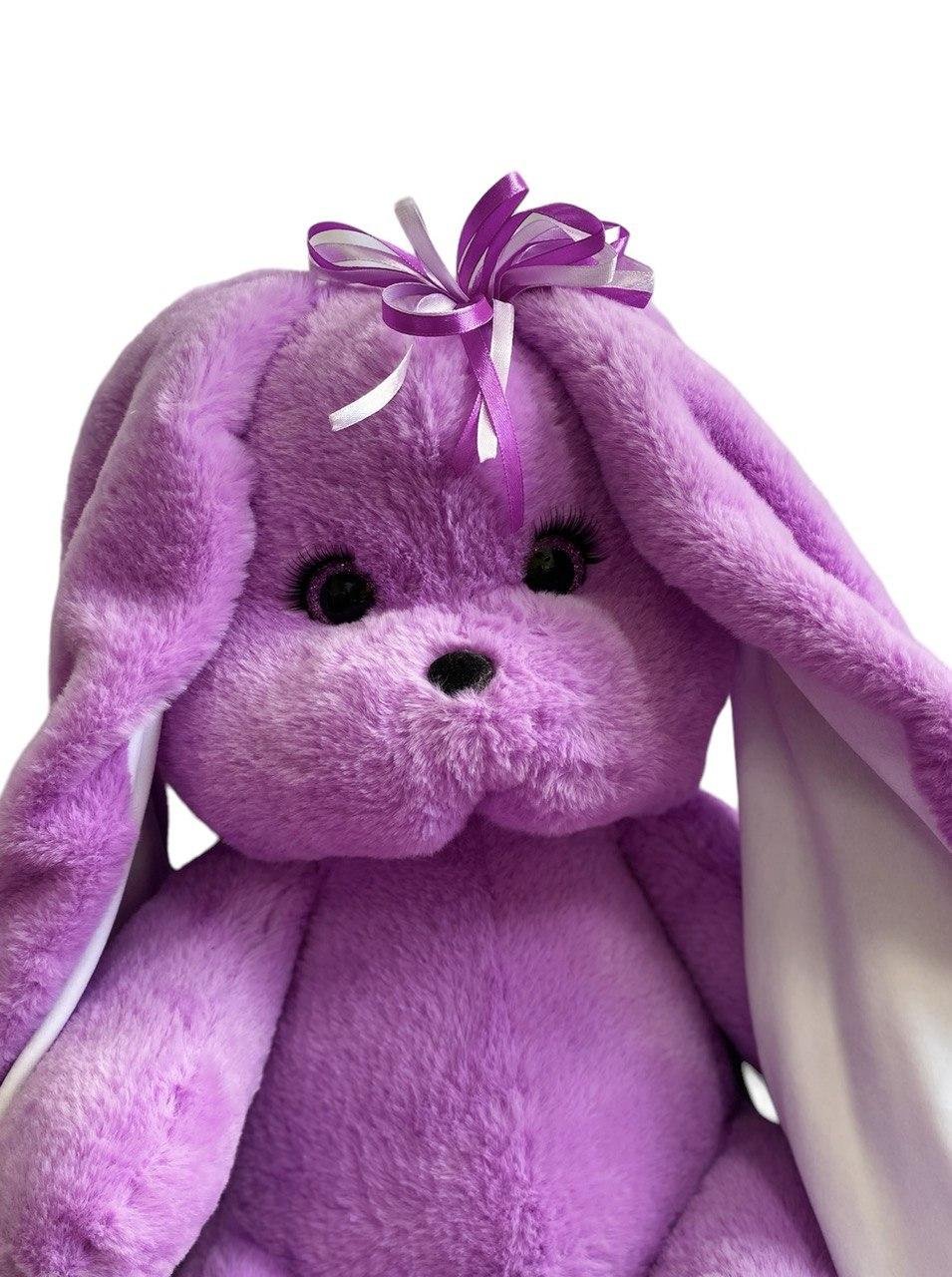 М'яка іграшка зайка Мімі лавандовий 72 см М111/4 - Зображення 2