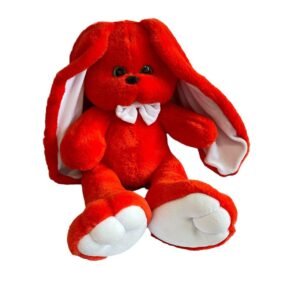 М'яка іграшка зайчик Лакі червоний 98 см М112/5