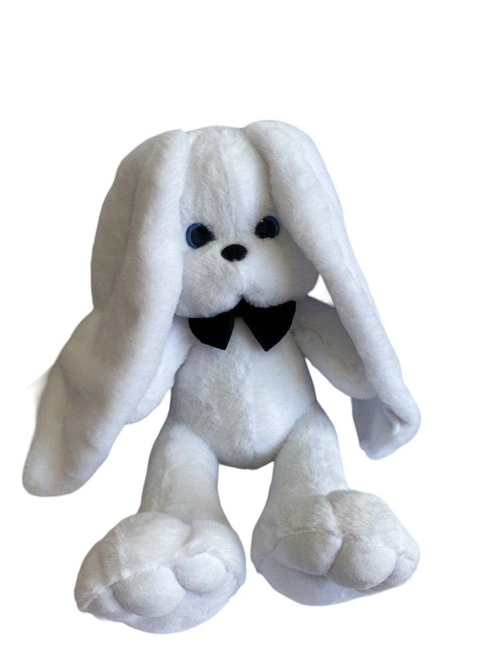 М'яка іграшка зайчик Лакі білий 60 см М112/3 - Зображення 2