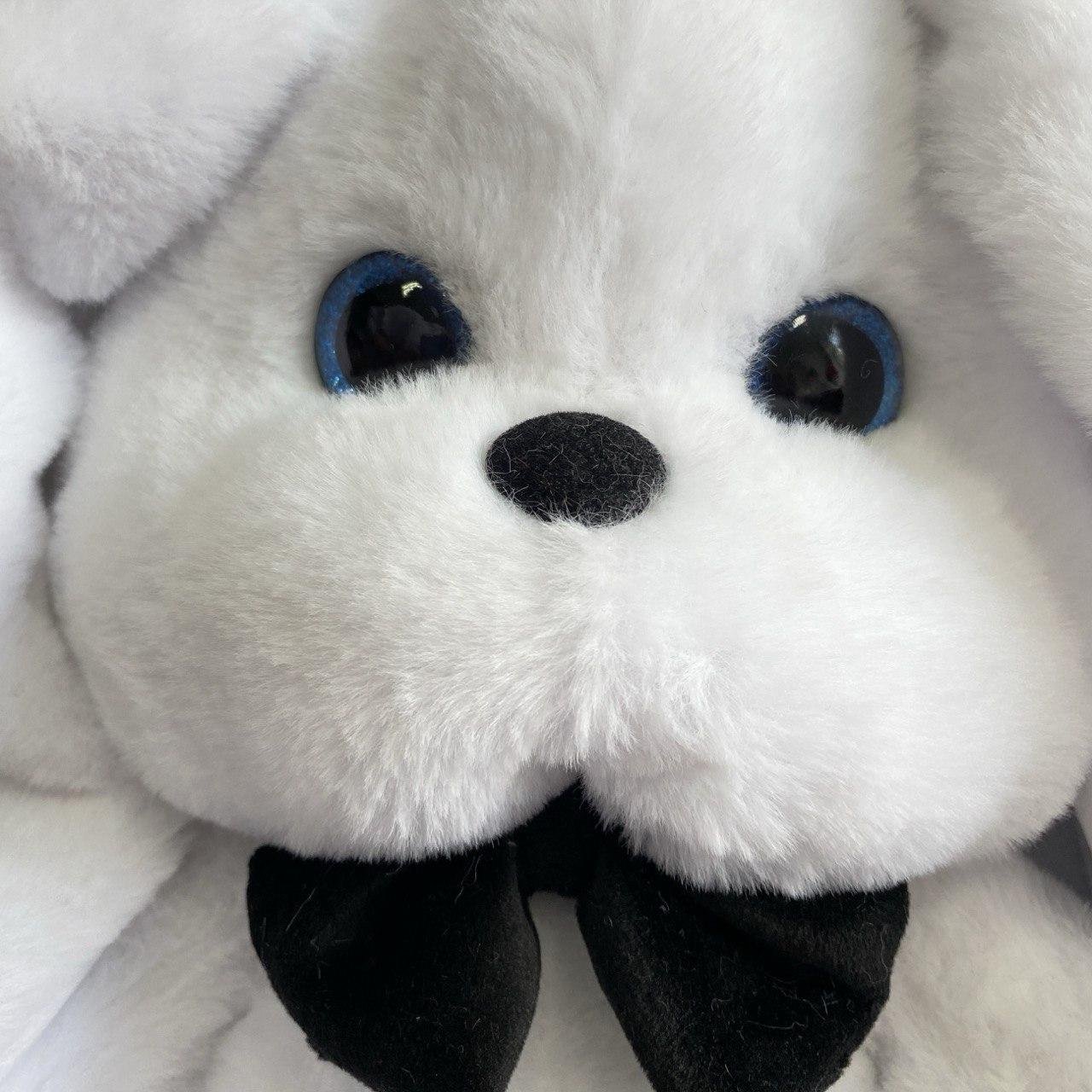 М'яка іграшка зайчик Лакі белий 72 см М112/4 - Зображення 2