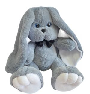 М'яка іграшка зайчик Лакі сірий 40 см М112/1