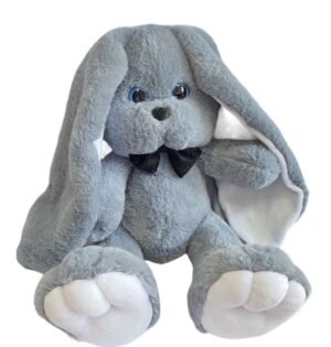 М'яка іграшка зайчик Лакі сірий 47 см М112/2