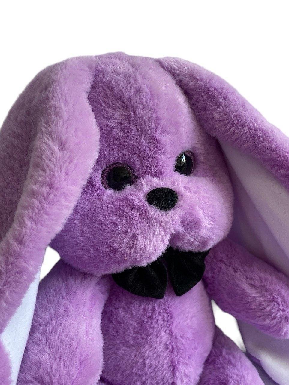 М'яка іграшка зайчик Лакі лавандовий 40 см М112/1 - Зображення 2