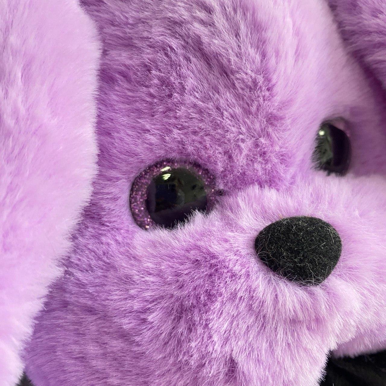 М'яка іграшка зайчик Лакі лавандовий 40 см М112/1 - Зображення 5