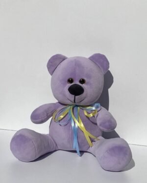 М'яка іграшка ведмедик Міллі лавандовий 33 см М002/0