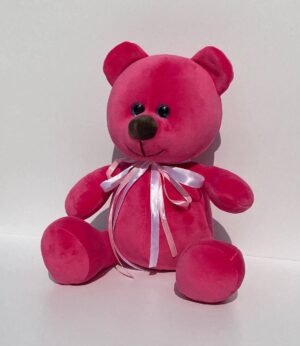 М'яка іграшка ведмедик Міллі малиновий 33 см М002/0