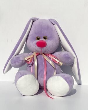 М'яка іграшка зайчик Діксі лавандовий 45 см М001/1