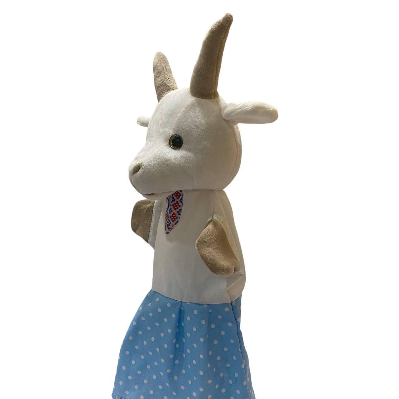 М'яка іграшка рукавичка коза різнокольоровий 33 см М167 - Зображення 2