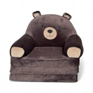 Дитяче м'яке крісло-ліжко трансформер ведмедик коричневий 120 см М205/3